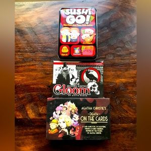 Trio of compact card games, great for travel